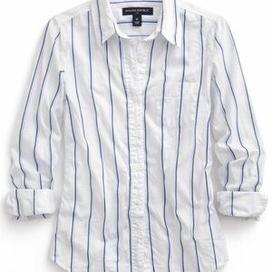 Banana Republic | Women’s | Button Down with Blue Stripes